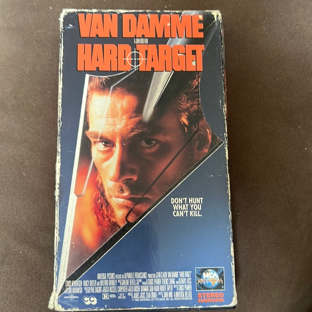 Hard Target [VHS] cassette tape movie with Jean-Claude Van Damme